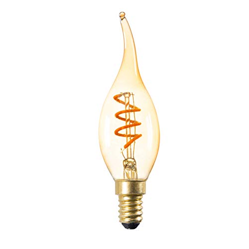 Trano E14 LED Lampe 2,5W warmweiß Filament – F35 Birne 135lm Kerze Leuchtmittel Glühbirne Licht Fadenlampe Trano E14 LED Lampe 2,5W warmweiß Filament – F35 Birne 135lm Kerze Leuchtmittel Glühbirne Licht Fadenlampe von Trano