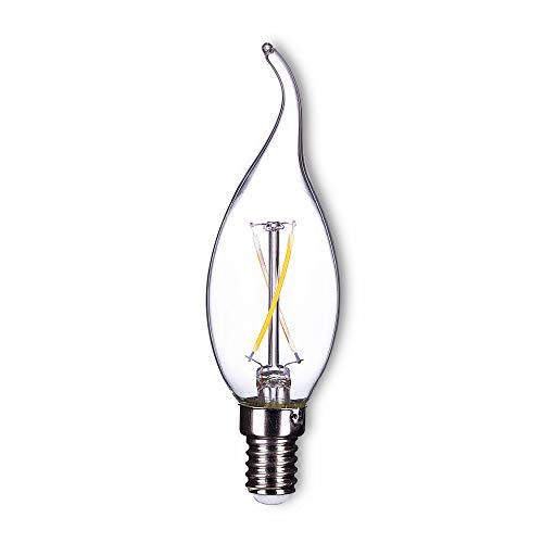 Trano E14 LED Lampe 4W neutralweiß Filament - F35 Birne Windstoß Kerze Leuchtmittel Glühbirne Licht Fadenlampe Trano E14 LED Lampe 4W neutralweiß Filament - F35 Birne Windstoß Kerze Leuchtmittel Glühbirne Licht Fadenlampe von Trano