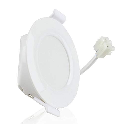 LED Einbaustrahler Bad 85mm kaltweiß 8 Watt - 70mm Bohrlochtiefe IP44 Einbauspot Lampe Badleuchten Panel neu von Trano