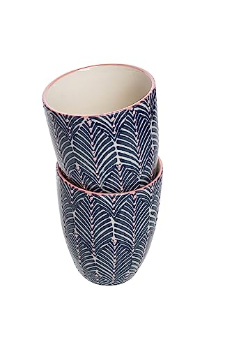 Tranquillo 2er Set Becher MIX'N'MATCH für Tee, Kaffee & andere Getränke aus Keramik rosa-blau, 8,5 x 7 cm, Fassungsvermögen: 150 ml Tranquillo 2er Set Becher MIX'N'MATCH für Tee, Kaffee & andere Getränke aus Keramik rosa-blau, 8,5 x 7 cm, Fassungsvermögen: 150 ml von Tranquillo