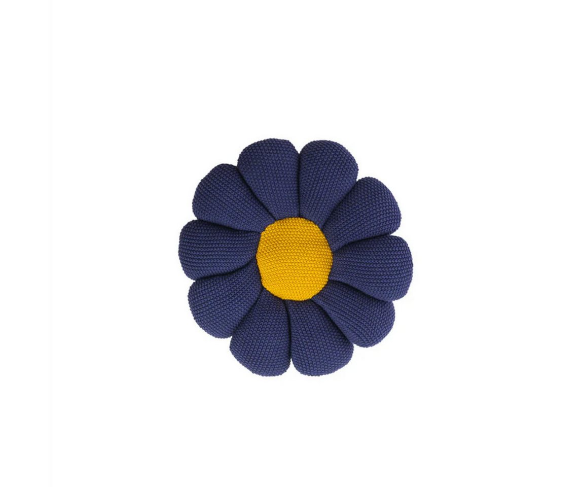 Tranquillo Dekokissen FLOWER blau oder gelb, Bio-Baumwolle Tranquillo Dekokissen FLOWER blau oder gelb, Bio-Baumwolle von Tranquillo