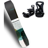 TRANS Snowboard "Snowboard Premium men curry", (Set, 2er-Pack), Inkl. Bindung mit Befestigungsmaterialien von Trans