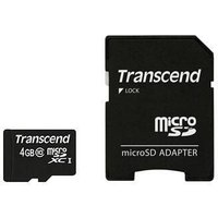 Transcend TS4GUSDHC10 Speicherkarte 4 GB von Transcend
