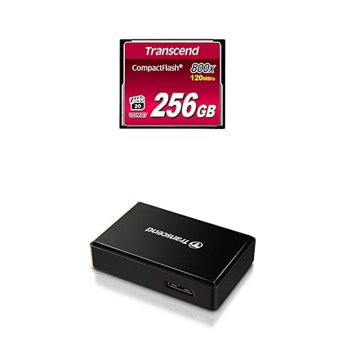 Bundle Transcend 256GB CompactFlash TS256GCF800 + Transcend Multifunktionskartenleser TS-RDF8K2 von Transcend