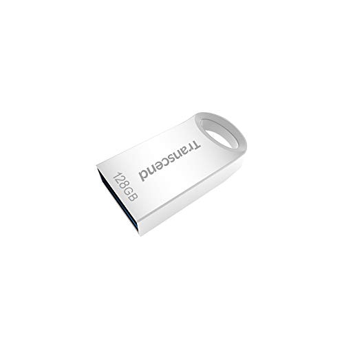 Transcend 128GB JetFlash, kleiner und kompakter USB-Stick 3.1 Gen 1 (für Schlüsselbund), Silber - TS128GJF710S von Transcend