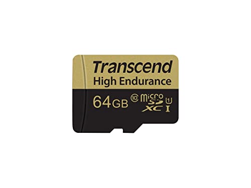 Transcend 16GB High Endurance microSDXC/SDHC Speicherkarte TS16GUSDXC10V / bis zu 95 MBs lesen und 45 MBs schreiben von Transcend