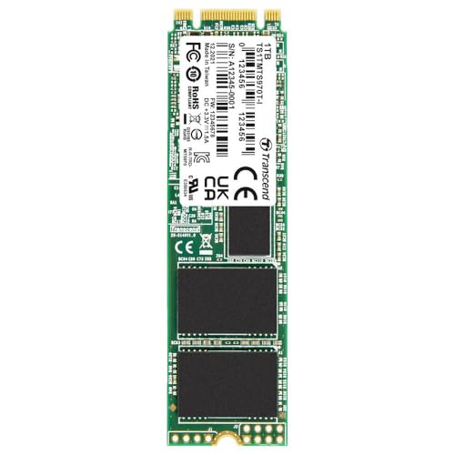 Transcend 1TB Interne M.2 SATA SSD 2280 TS1TMTS970TI-VS1 von Transcend