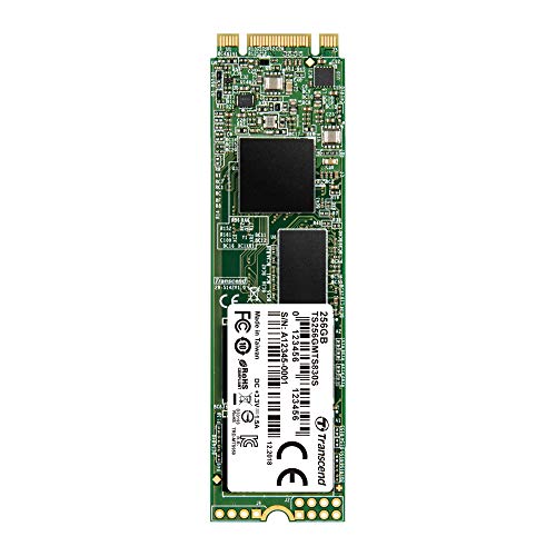 Transcend 256GB SATA III 6Gb/s MTS830S 80 mm M.2 SSD 830S SSD TS256GMTS830S von Transcend