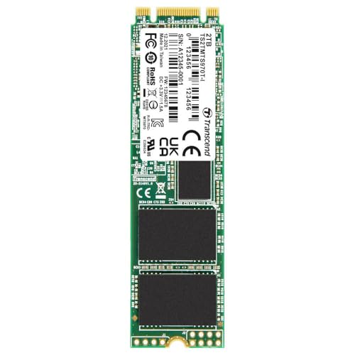 Transcend 2TB Interne M.2 SATA SSD 2280 TS2TMTS970TI-VS1 von Transcend