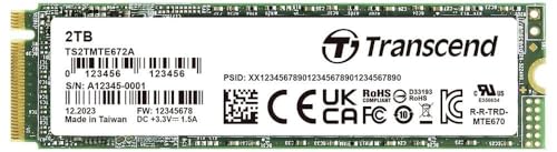 Transcend 2TB Interne PCIe SSD TS2TMTE672A-VS1 von Transcend