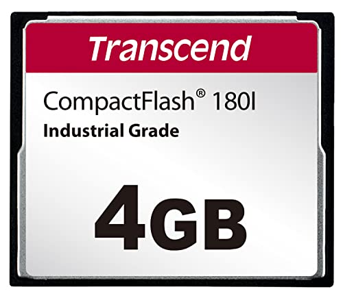 Transcend 4 GB CF-Karte für CNC-Maschine – MLC NAND Flash (SLC Modus) – TS4GCF180I von Transcend