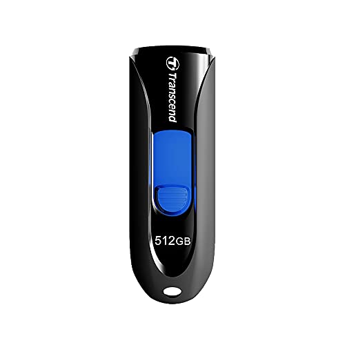 Transcend 512GB JetFlash 790 USB 3.1 Gen 1 USB Stick TS512GJF790K, Schwarz, Blau von Transcend