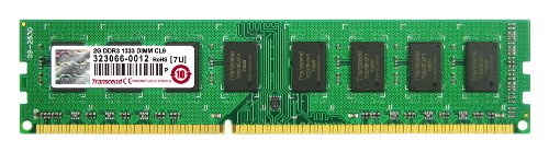 Transcend Arbeitsspeicher 2GB JM DDR3 1333Mhz U-DIMM 2Rx8 128Mx8 CL9 1.5V von Transcend