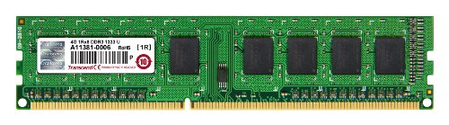 Transcend Arbeitsspeicher 4GB JM DDR3 1333Mhz U-DIMM 1Rx8 512Mx8 CL9 1.5V von Transcend