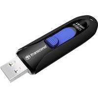 Transcend JetFlash® 790 USB-Stick 128GB Schwarz, Blau TS128GJF790K USB 3.2 Gen 2 (USB 3.1) von Transcend