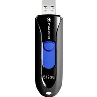 Transcend JetFlash® 790 USB-Stick 512GB Schwarz, Blau TS512GJF790K USB 3.2 Gen 2 (USB 3.1) von Transcend