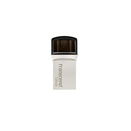 TRANSCEND 128GB USB3.0 Pen Drive OTG Type A&C Silver von Transcend