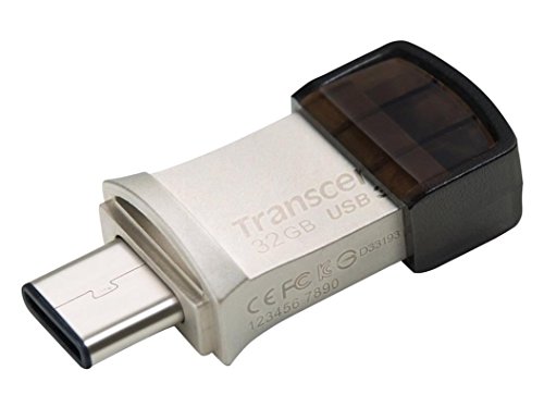 Transcend JetFlash 890 32GB USB Type-C zu USB 3.1 Gen 1 Dual Connector USB OTG Flash Drive für Android TS32GJF890S, Silber Transcend JetFlash 890 32GB USB Type-C zu USB 3.1 Gen 1 Dual Connector USB OTG Flash Drive für Android TS32GJF890S, Silber von Transcend