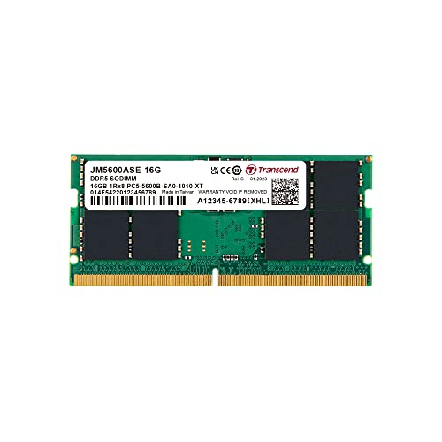 Transcend SO-DIMM-Speichermodul 16GB DDR5 5600MHz - JM5600ASE-16G von Transcend