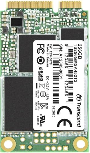Transcend MSA452T2 256 GB Interne mSATA SSD SATA 6 Gb/s Retail TS256GMSA452T2 von Transcend