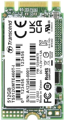Transcend Mte460T-I 512 Gb M.2 Pci Express 3.1 Nvme 3D Nand, TS512GMTE460T-I von Transcend
