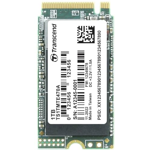 Transcend MTE470A 1TB Interne M.2 PCIe NVMe SSD 2242 PCIe NVMe 3.0 x4 Industrial TS1TMTE470A von Transcend
