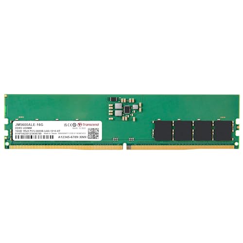 Transcend PC-Arbeitsspeicher Modul 16GB DDR5 5600MHz - JM5600ALE-16G von Transcend