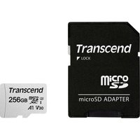 Transcend Premium 300S microSDXC-Karte 256GB Class 10, UHS-I, UHS-Class 3, v30 Video Speed Class, A1 von Transcend