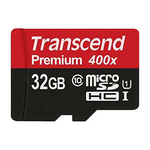 Transcend Premium microSDHC 32GB Class 10 UHS-I Speicherkarte mit SD-Adapter von Transcend