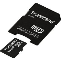 Transcend Premium microSDXC-Karte 64GB Class 10, UHS-I inkl. SD-Adapter Transcend Premium microSDXC-Karte 64GB Class 10, UHS-I inkl. SD-Adapter von Transcend