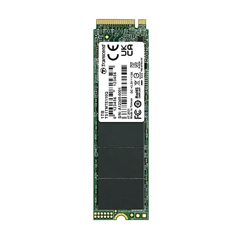 Transcend 1 TB NVMe PCIe Gen3 x4 MTE110Q M.2 SSD TS1TMTE110Q von Transcend