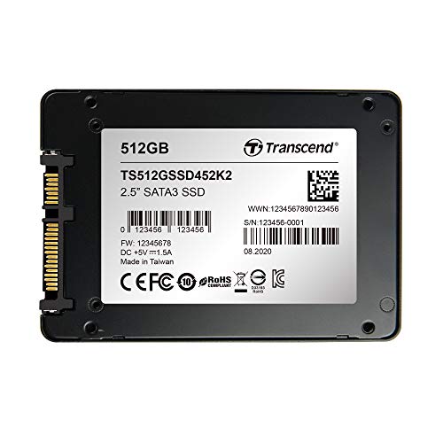 Transcend SSD452K2 - 512 GB SSD - intern - 2.5" (6.4 cm) von Transcend