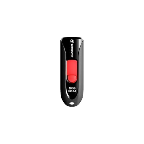 Transcend TS16GJF590K JetFlash 16GB Speicherstick USB 2.0 schwarz/rot von Transcend