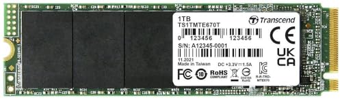 Transcend TS1TMTE670T Interne NVMe/PCIe M.2 SSD 1 TB MTE670T Industrial Pcle NVMe 3.0 x4 von Transcend