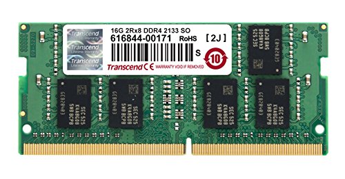 Transcend TS2GSH64V1B Speichermodul 16GB DDR4 2133 SO-DIMM 2Rx8 1Gx8 CL15 1.2V von Transcend