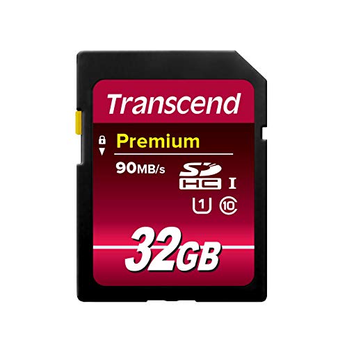 Transcend TS32GSDU1 SDHC-Speicherkarte Klasse 10 UHS-I (Premium), Übertragungsrate 90 MB/s, 32GB von Transcend