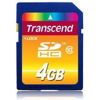 Transcend TS4GSDHC10 SDHC-Speicherkarte - 4 GB von Transcend