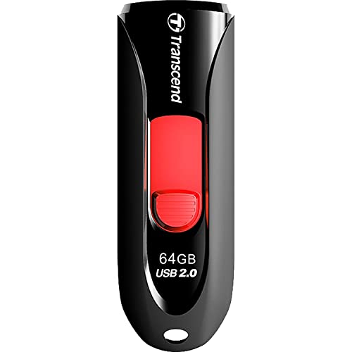 Transcend TS64GJF590K JetFlash 64GB Speicherstick USB 2.0 schwarz/rot von Transcend