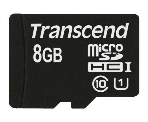 Transcend TS8GUSDCU1 Class 10 Premium microSDHC 8GB Speicherkarte UHS-I von Transcend
