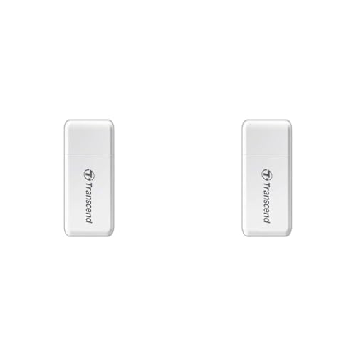 Transcend USB 3.0/3.1 Gen 1 Multifunktionskartenleser TS-RDF5W, weiß (Packung mit 2) von Transcend