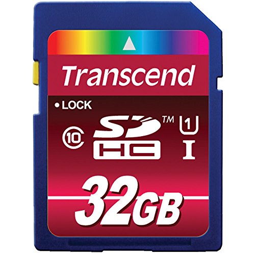 Transcend Ultimate-Speed SDHC Class 10 UHS-1 32GB Speicherkarte (bis 90MB/s Lesen) von Transcend