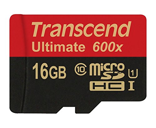 Transcend Ultimate microSDHC 16GB Class 10 UHS-I (Lesen: 90MB/s, Schreiben: 45MB/s) von Transcend