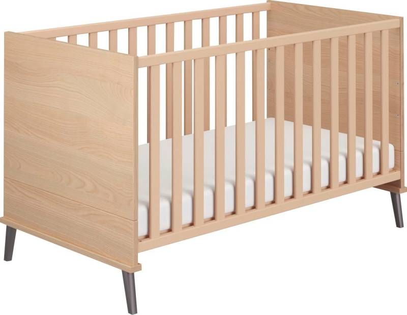 Transland Babybett NICKY, 4-fach höhenverstellbar, umbaubar zum Juniorbett oder Kindersofa von Transland