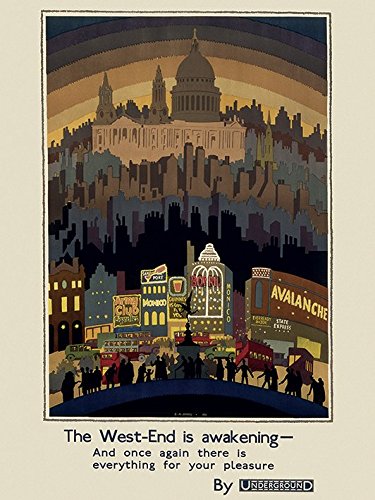 Transport for London Leinwand-Print The West-End is Awakening, 1931", 60 x 80 cm, Mehrfarbig von Transport London