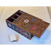 Deluxe Sammelkartenbox - Dreireihig Individuell Anpassbar Allseitig Laserschnitt Schiebedeckel Mtg Würfel von TransrealStudio