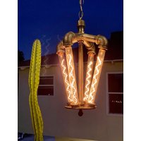Enford Pendellampe | Steampunk Industrial Hängeleuchte Loft von TransrealStudio