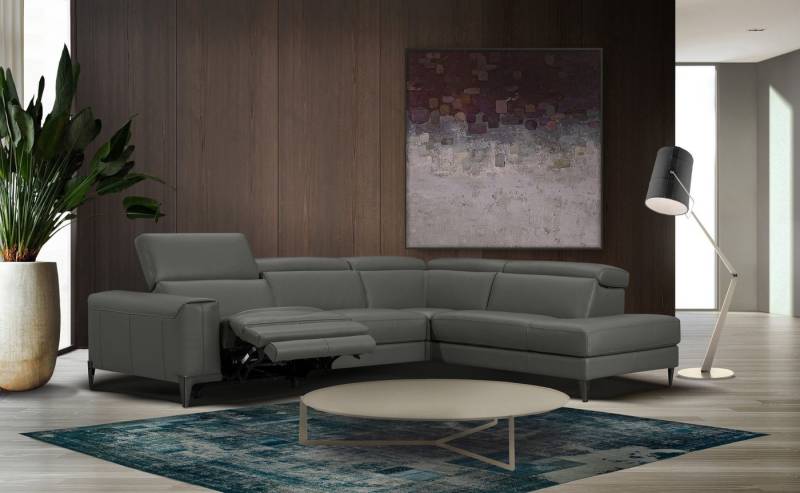 CALIA ITALIA Ecksofa Benja, Designsofa mit erstklassigen Komfortfunktionen zum Wohlfühlen, in Leder, mit elektrischer Relaxfunktion CALIA ITALIA Ecksofa Benja, Designsofa mit erstklassigen Komfortfunktionen zum Wohlfühlen, in Leder, mit elektrischer Relaxfunktion von CALIA ITALIA