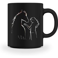 Tasse Mit Pferd Und Reiterin - Kaffeetasse von TrashpandaInternet