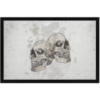 Totenkopf Totenschädel Schädel Skull - Fußmatte Mit Gummirand von TrashpandaInternet