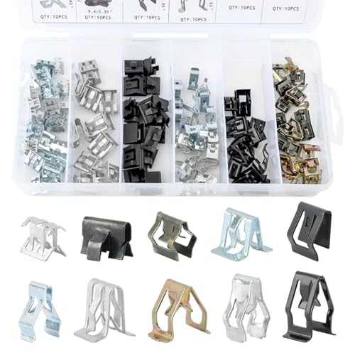 100 Stück 10 Größen Auto U-Clip Metall Verkleidung Panel Federclip Zierleiste Zierleiste Clip Kit 5 mm - 11 mm Auto U-Clip Zierleiste Zierleisten-Clip-Kit, Metall-Armaturenbrett-Halteklammern für die 100 Stück 10 Größen Auto U-Clip Metall Verkleidung Panel Federclip Zierleiste Zierleiste Clip Kit 5 mm - 11 mm Auto U-Clip Zierleiste Zierleisten-Clip-Kit, Metall-Armaturenbrett-Halteklammern für die von Trasylph